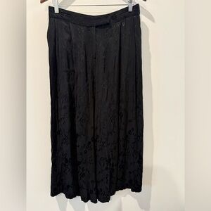 Topshop Black Wide Leg Pants Size 8